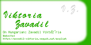 viktoria zavadil business card